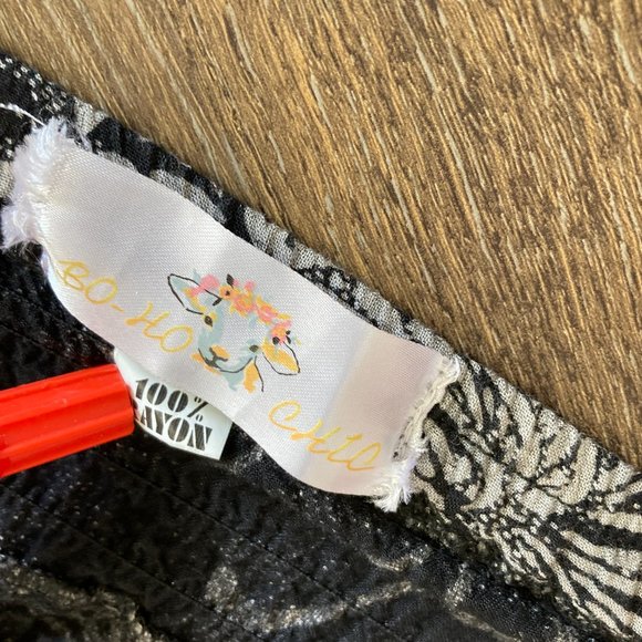 Bo Ho Chic Flowy Size S/M Wide Leg Capri Pants - Picture 6 of 9